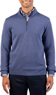 TailorByrd French Rib Quarter Zip Sweater