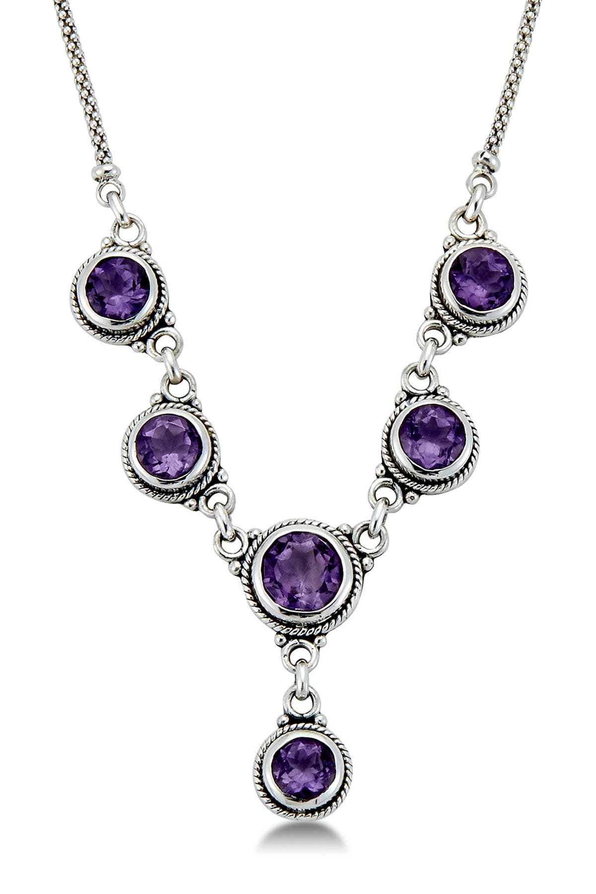 SAMUEL B. Amethyst Y-Necklace