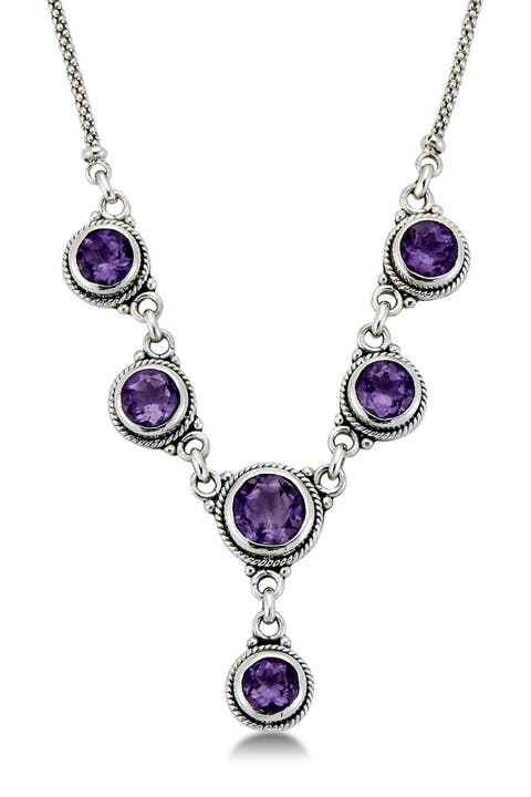 Amethyst Y-Necklace