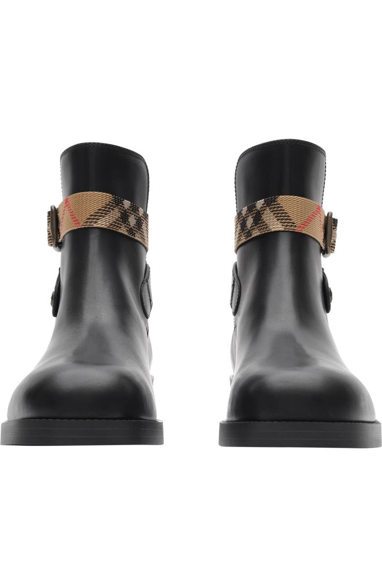 Burberry Huntley Belted Bootie, Alternate, color, Black