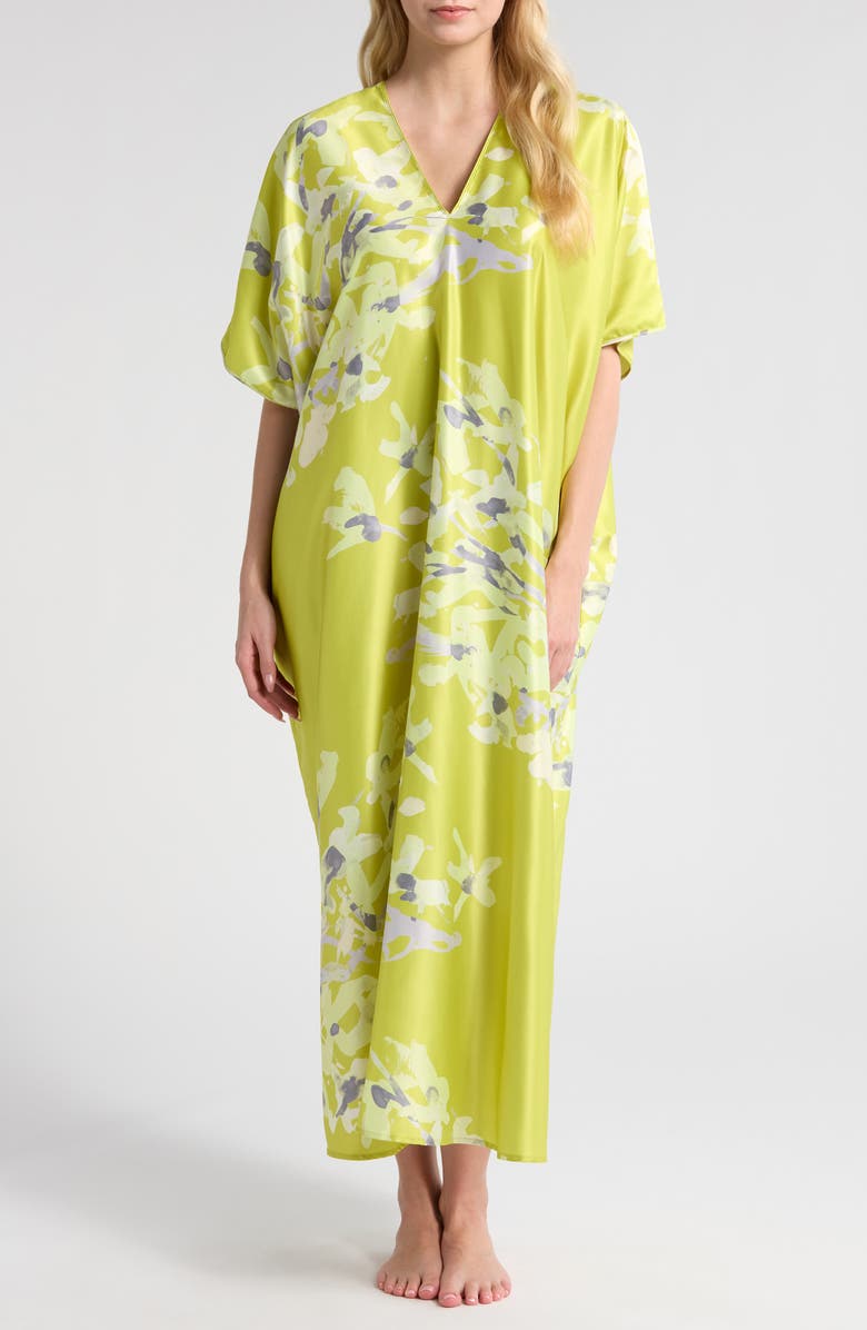 Natori Sumi-E Floral Caftan, Main, color, 