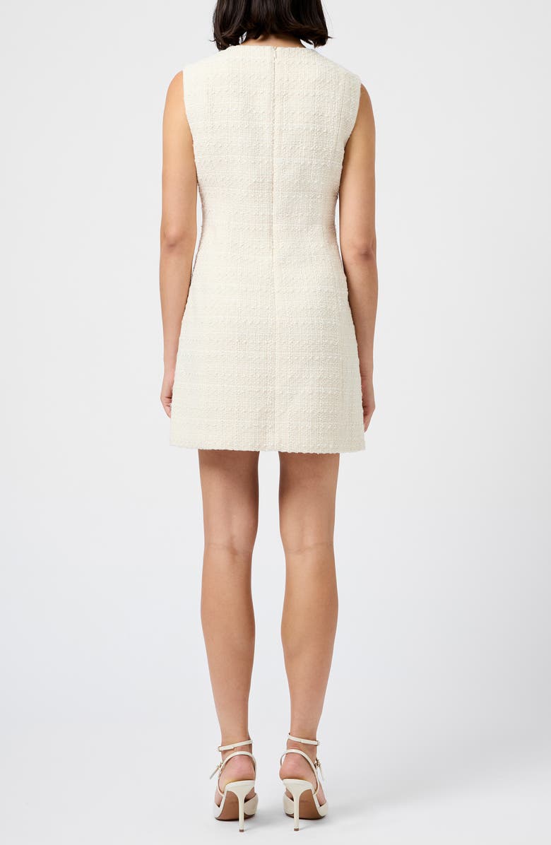 French Connection Structured Sleeveless Tweed Minidress, Alternate, color,