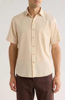 Tommy Bahama Dockside Dobby Short Sleeve Button-Up Shirt
