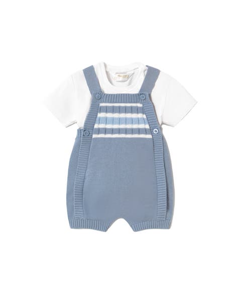 Knitted Romper with Straps