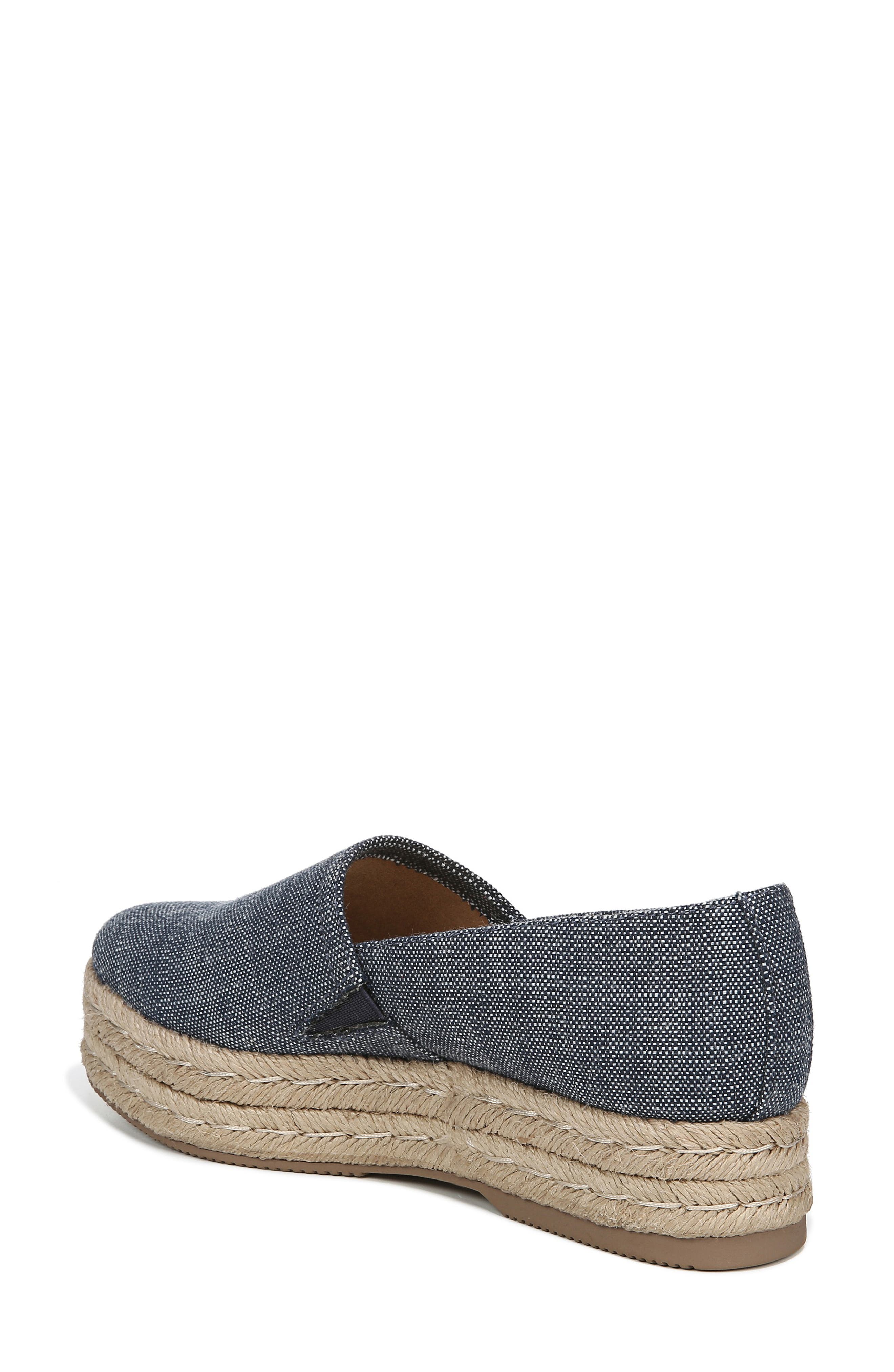 Thea III Espadrille Slip-On, Alternate, color, NAVY LINEN FABRIC