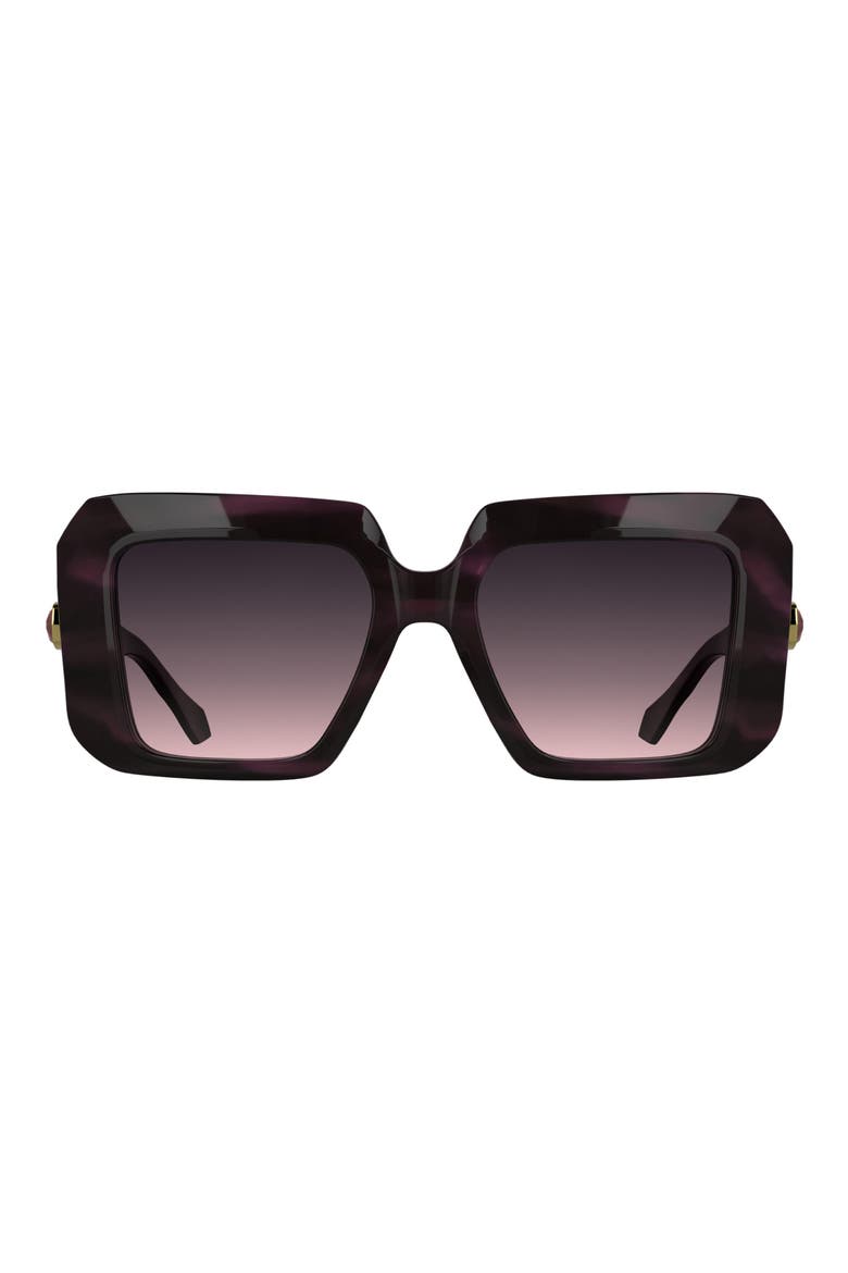 Brooke 54mm Square Sunglasses, Main, color, STRIPED CYCLAMEN