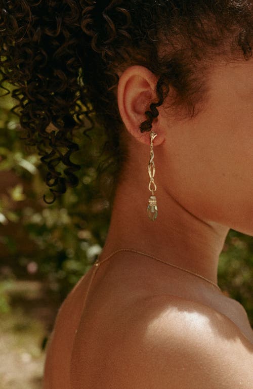 Rc Retro Chic Nut Fairy Dangle Earrings In Gold