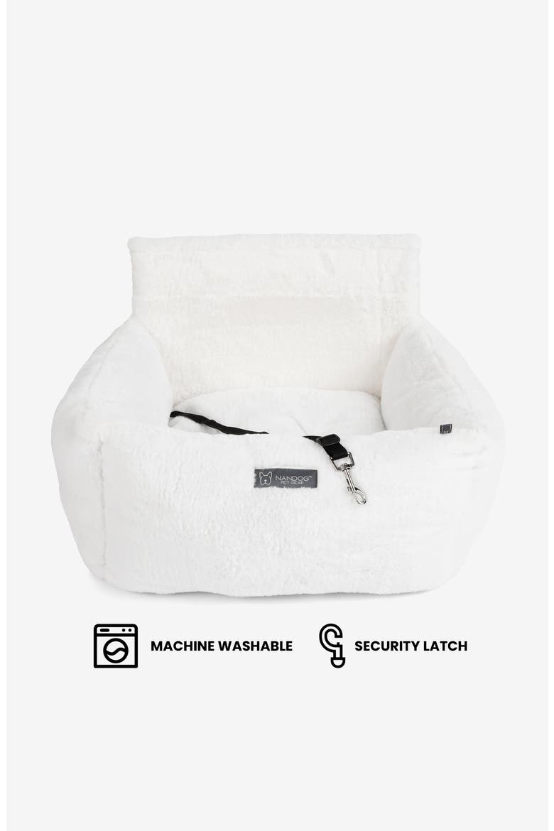 Cloud Dog  Car Seat, Alternate, color, Pearl White