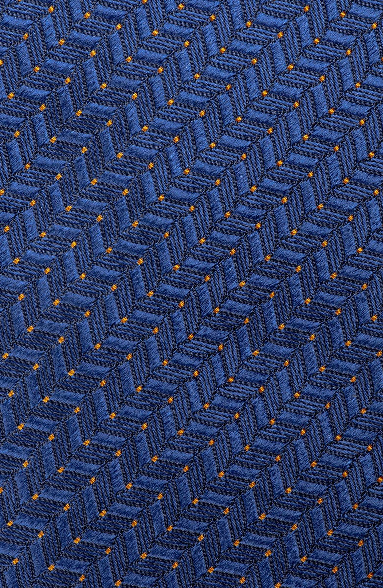Jack Victor Chevron Jacquard Silk Tie, Alternate, color, 