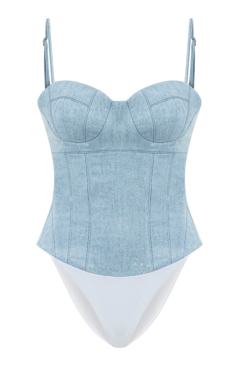 Jendue Marvel Bodysuit, Main, color, Ever Blue