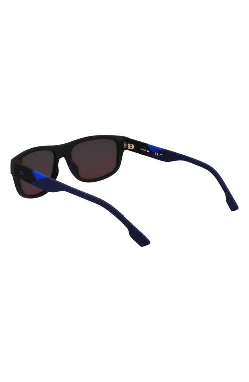 Lacoste L6042s 55mm Rectangular Sunglasses In Black