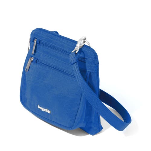 Baggallini Securtex Anti-theft Crossbody Bag In Blue
