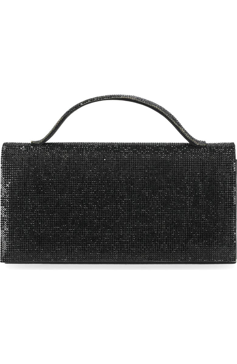 Jessica McClintock Felicia Rhinestone Embellished Top Handle Clutch, Main, color, 08N-Black