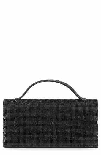 Jessica McClintock Felicia Rhinestone Embellished Top Handle Clutch