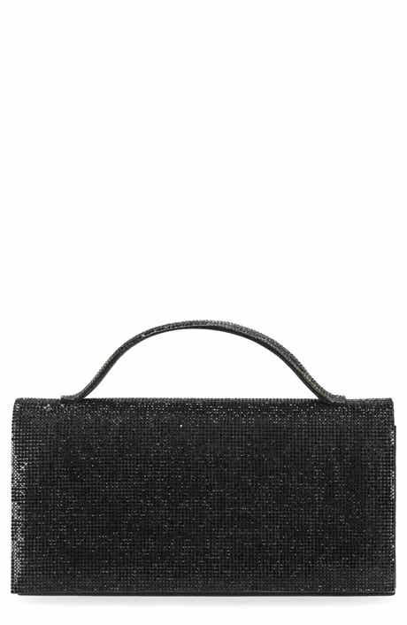 Jessica McClintock Felicia Rhinestone Embellished Top Handle Clutch