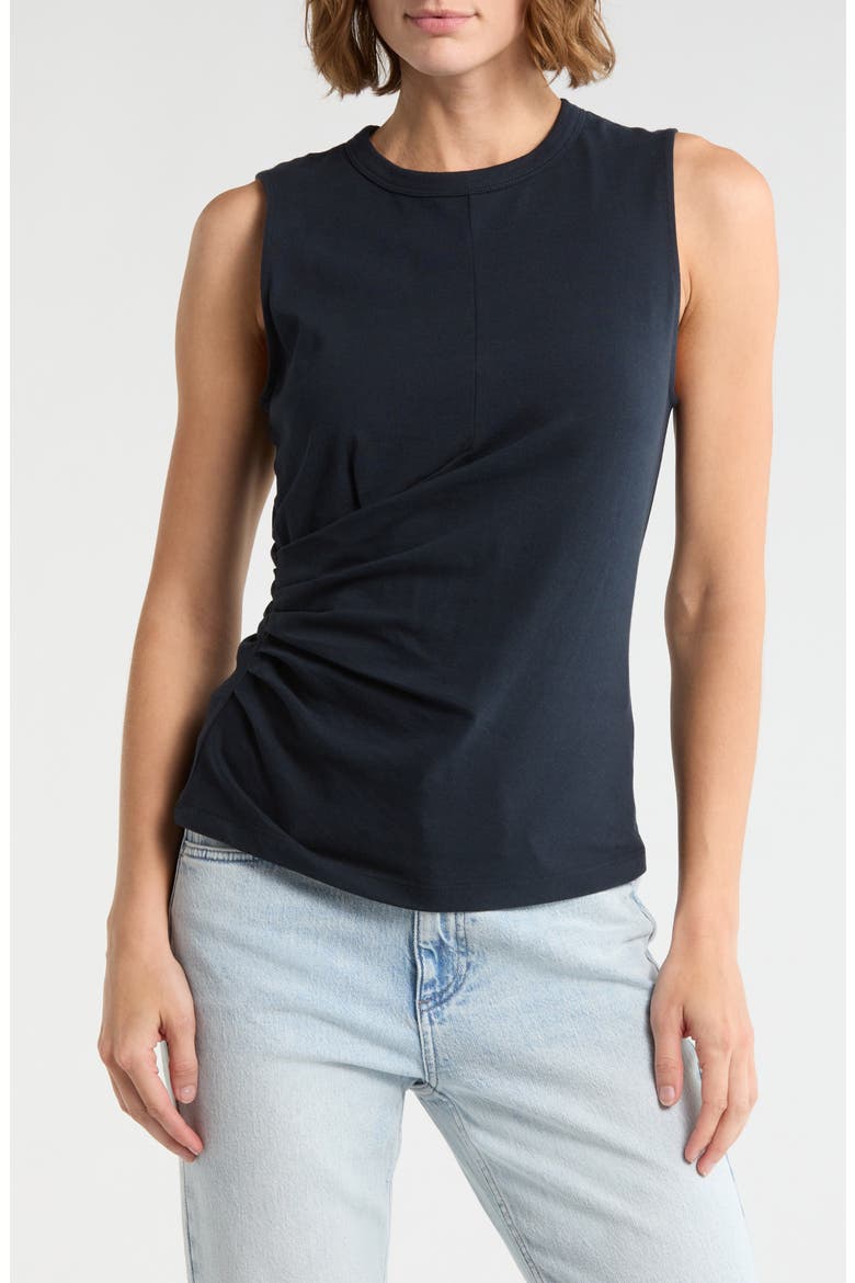 Mica Faux Wrap Jersey Tank, Main, color, SAL
