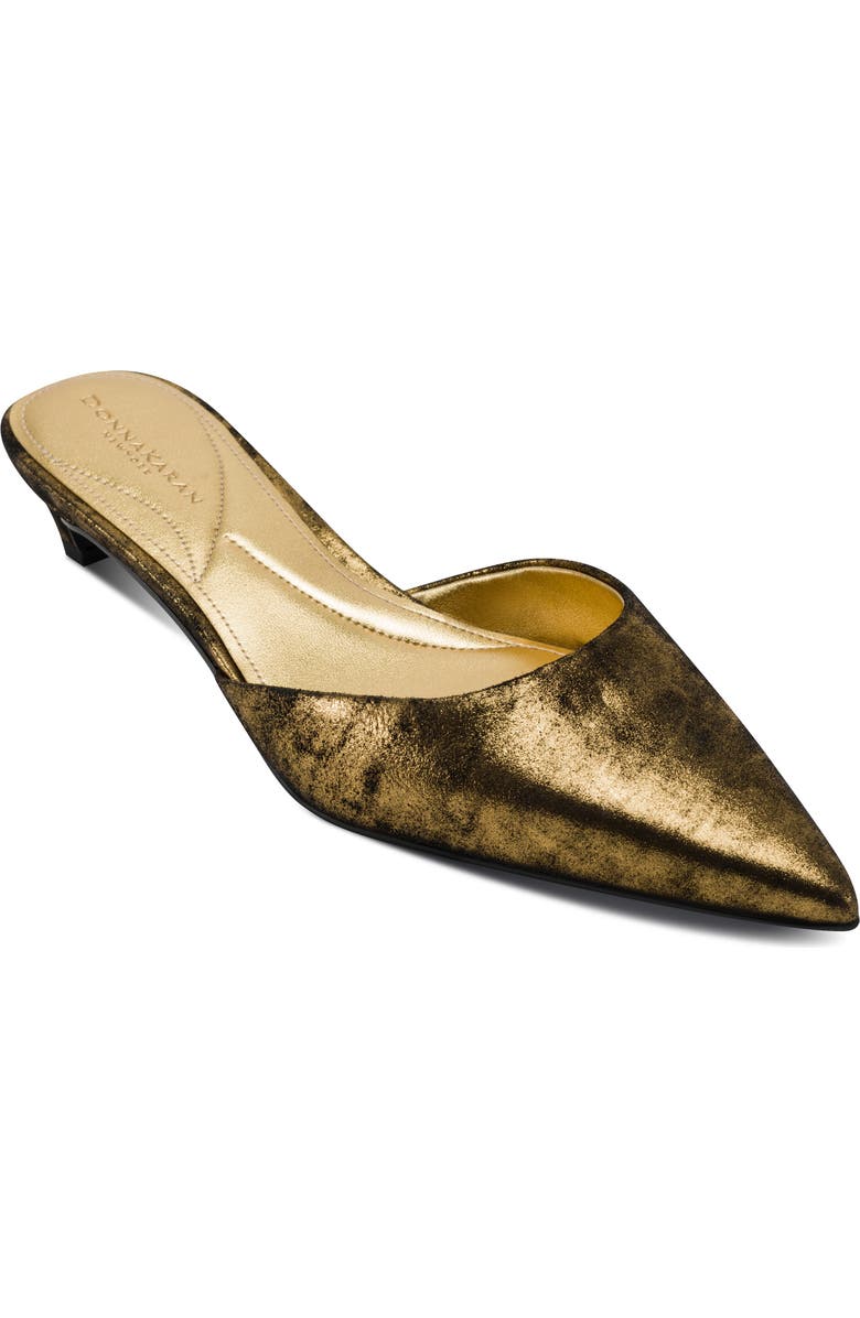 Donna Karan New York Peccola Pointed Toe Kitten Heel Mule, Main, color,