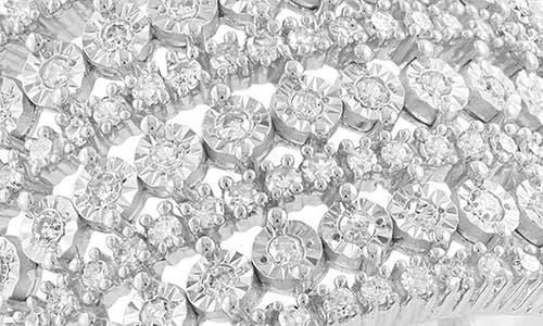 Effy Sterling Silver Diamond Ring In Multi