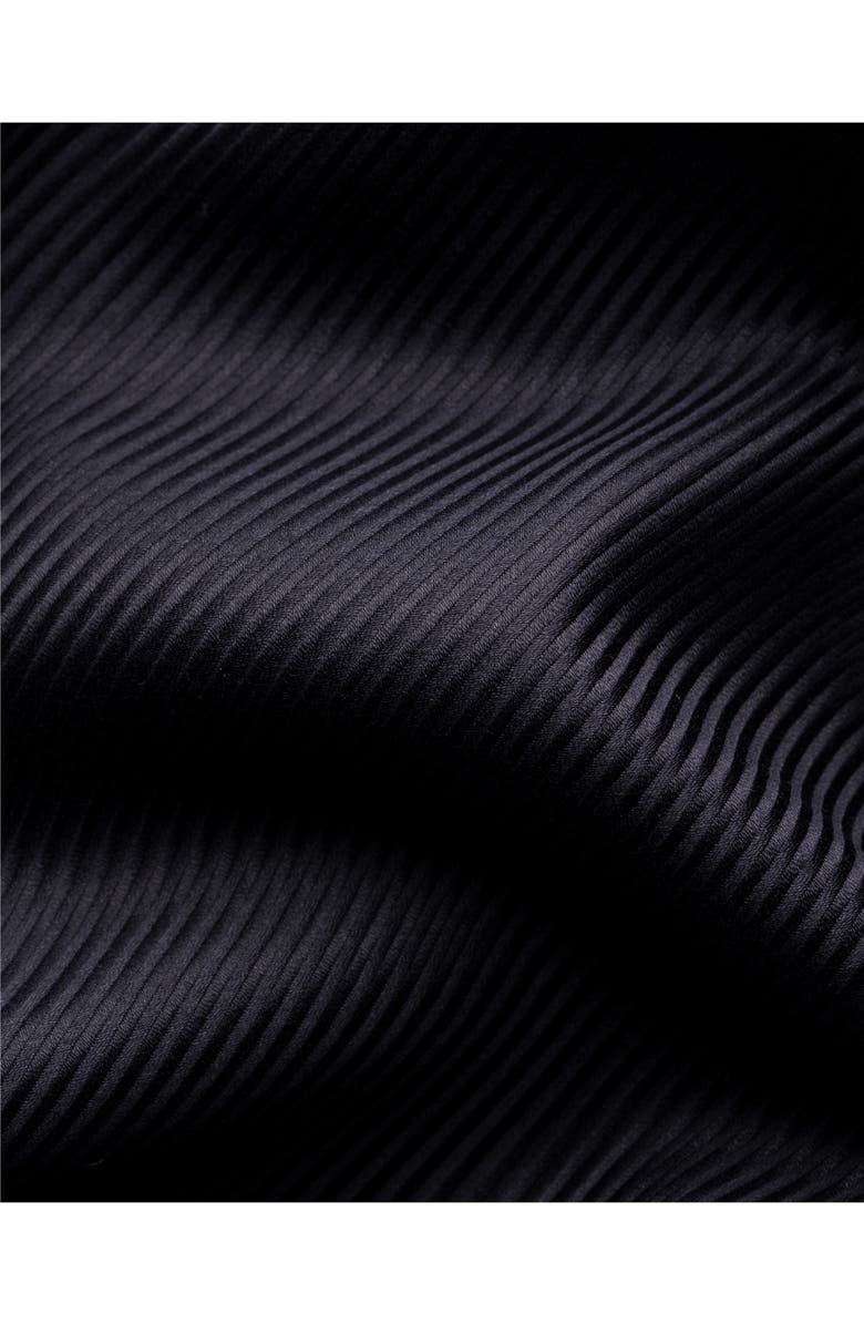 Eton Contemporary Fit Black Diagonal Weave Cotton Dobby Dress Shirt, Alternate, color, Black