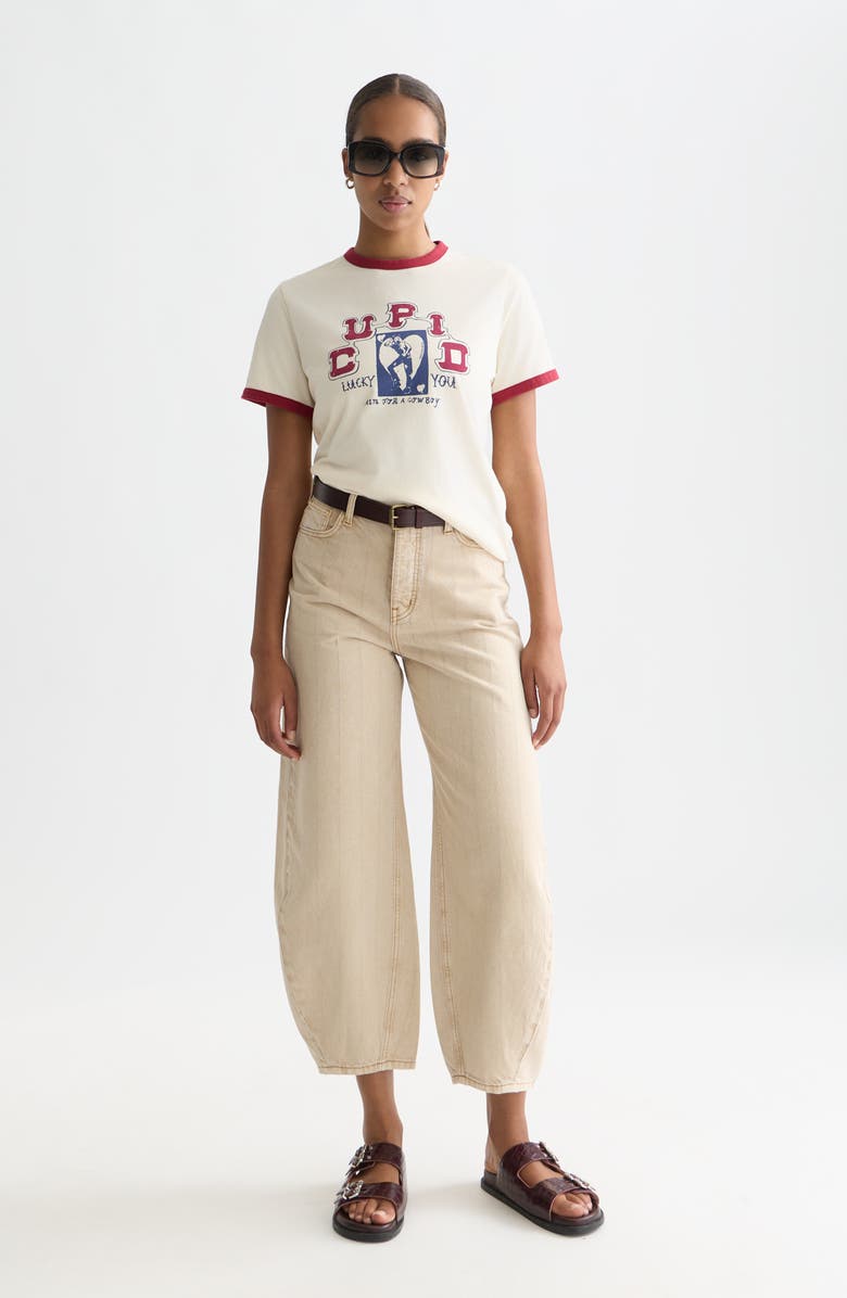 Scotch 
Soda Cotton Blend Graphic Ringer T-Shirt, Alternate, color, Eggnog