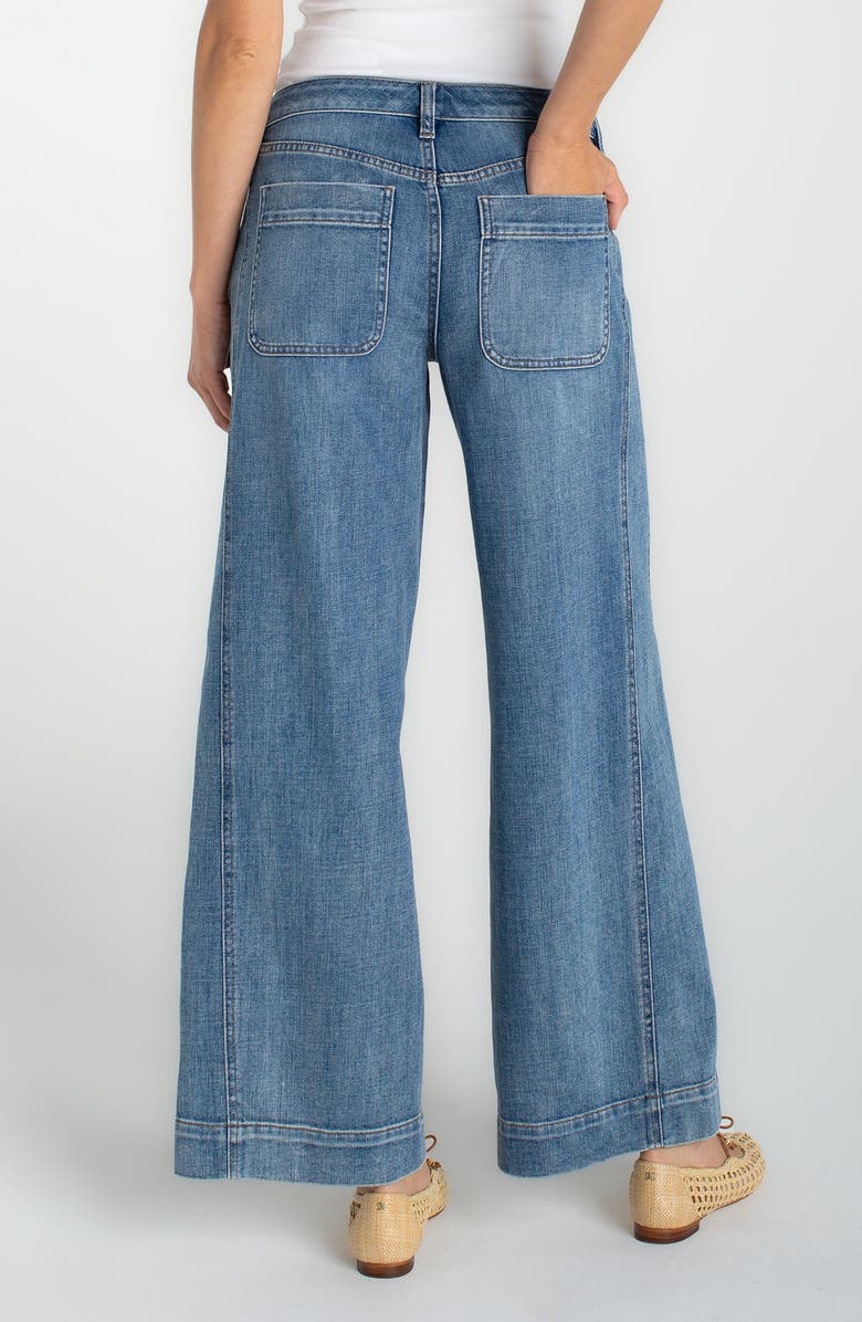 Liverpool Los Angeles Stride High Waist Wide Leg Jeans, Alternate, color, 