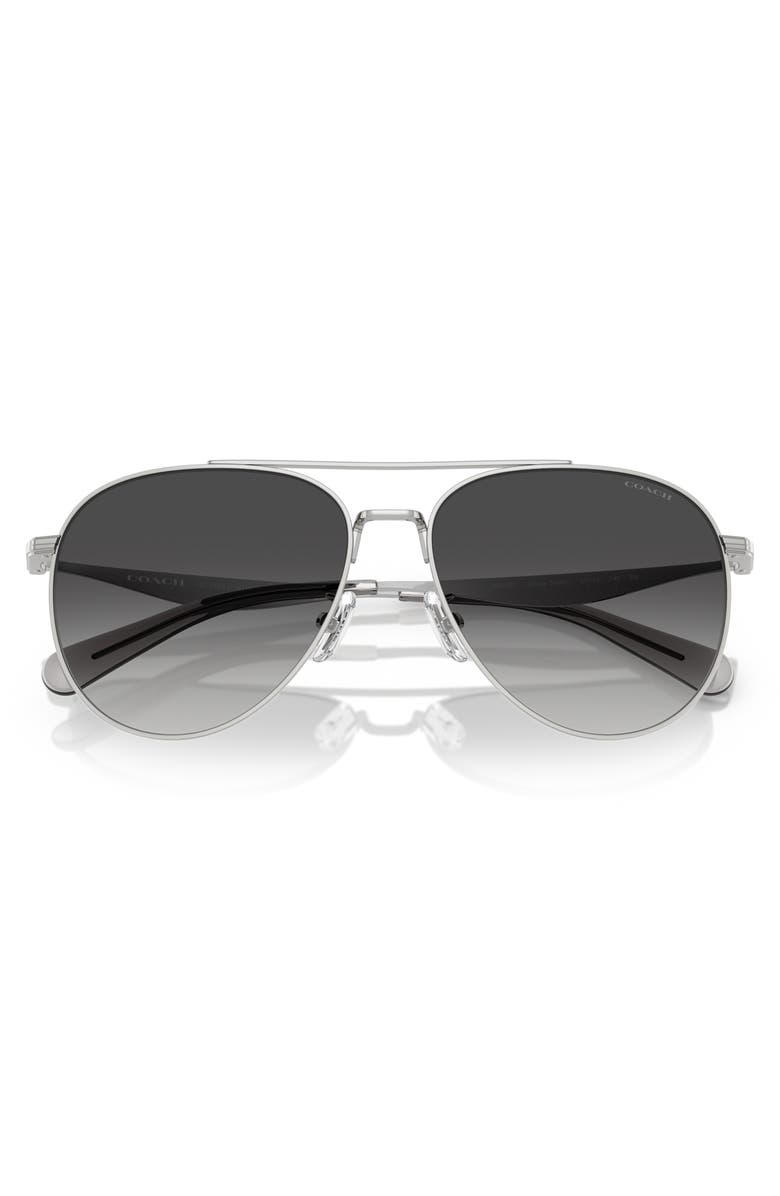COACH 57mm Gradient Pilot Sunglasses, Main, color,