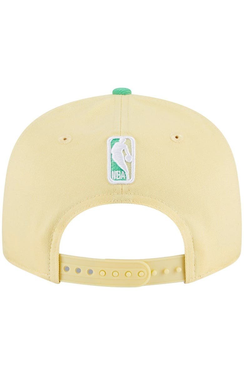 New Era Men's New Era Yellow/Green Golden State Warriors 9FIFTY Hat, Alternate, color,