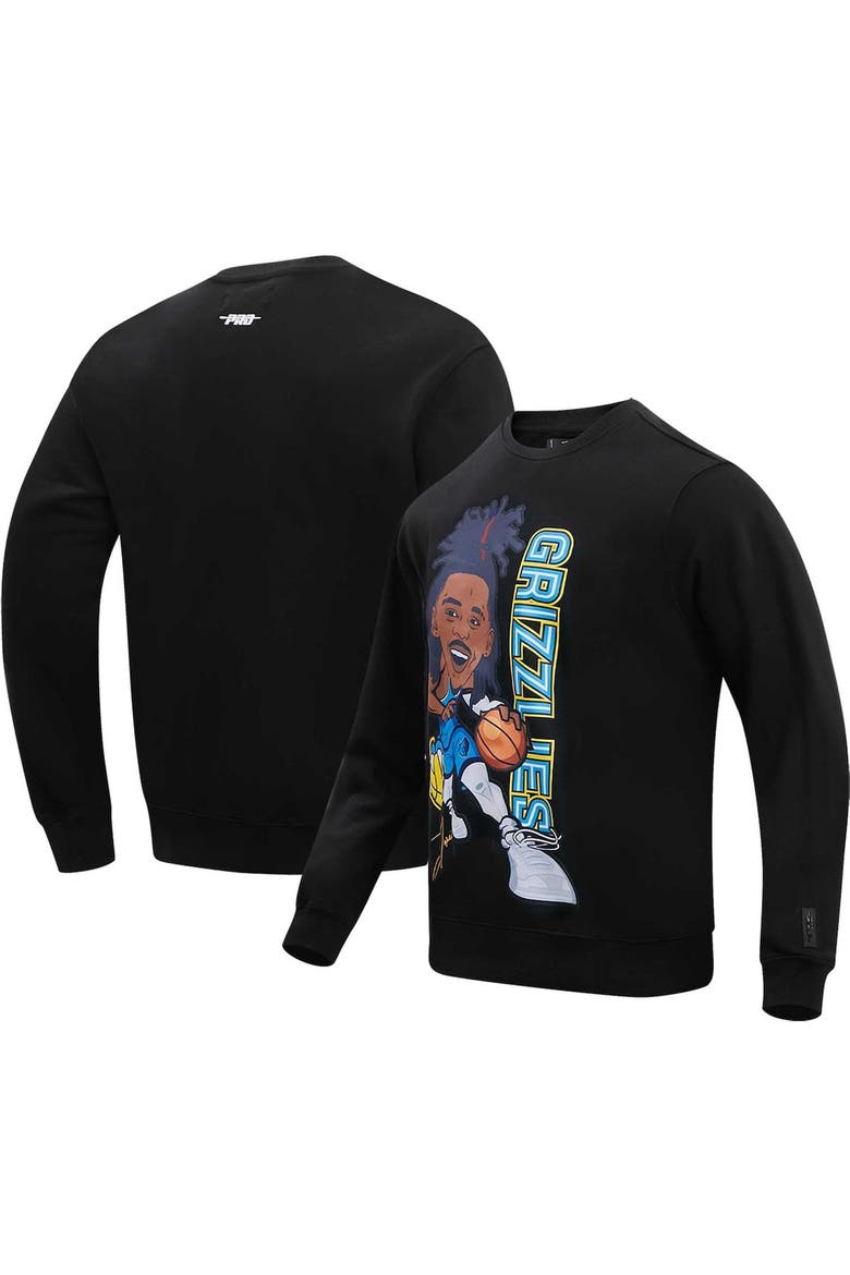 Men's Pro Standard Ja Morant Black Memphis Grizzlies Avatar Pullover Sweatshirt, Main, color, Black