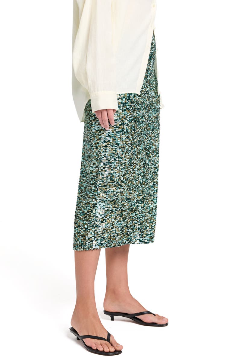 TWP Sylkie Sequin Skirt, Alternate, color, Multi Darkest Spruce