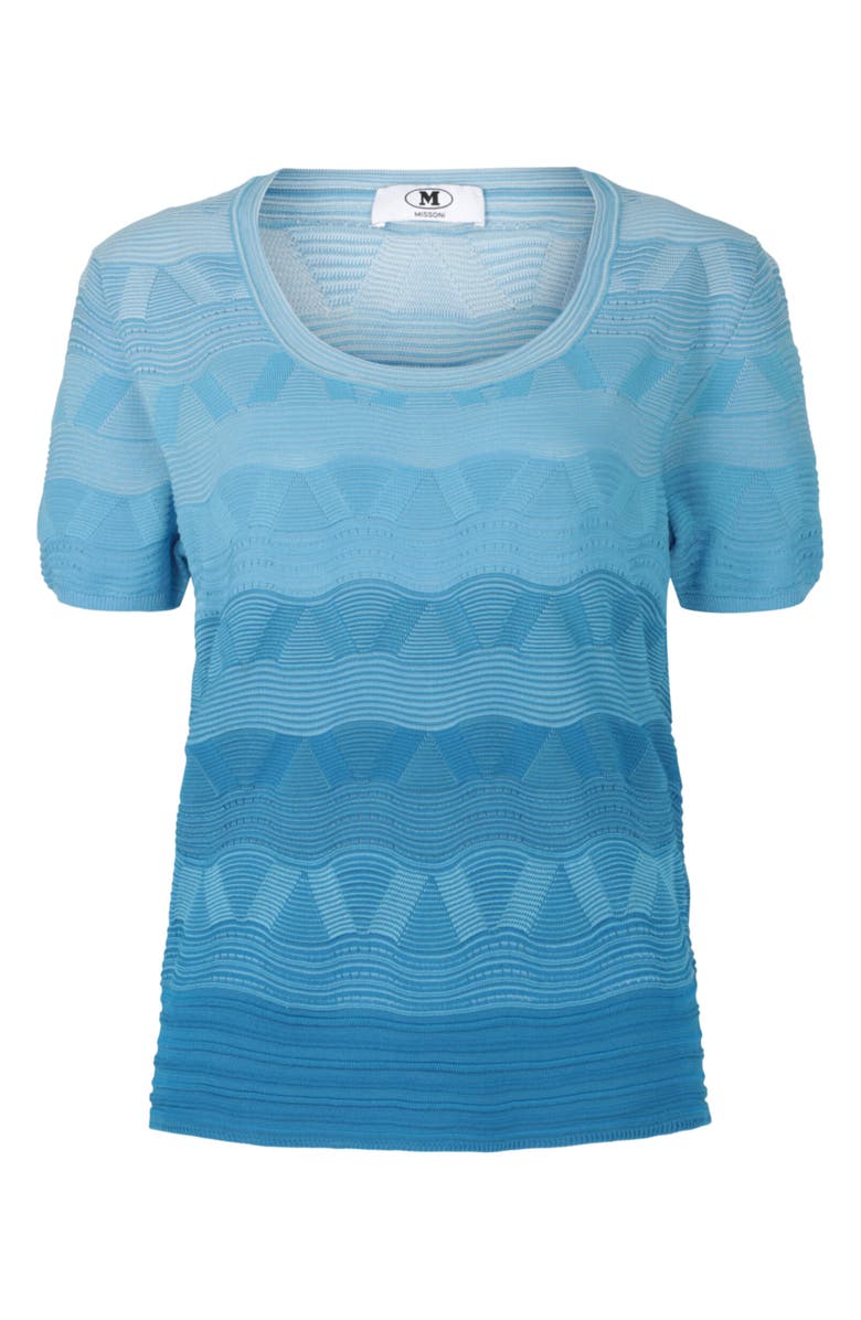 M Missoni Maglia Rib Top, Main, color, Degrade Blue Tones