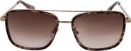 BCBG 58mm Combo Aviator Sunglasses