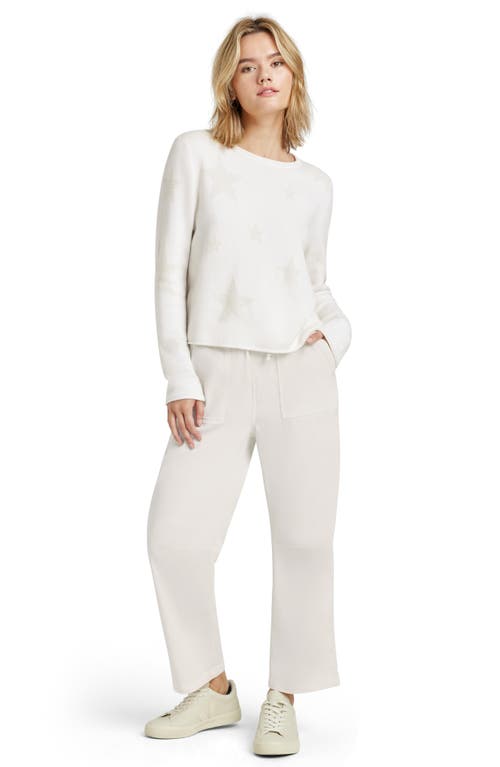 Splendid Stevie Star Sweater In White/moonstone