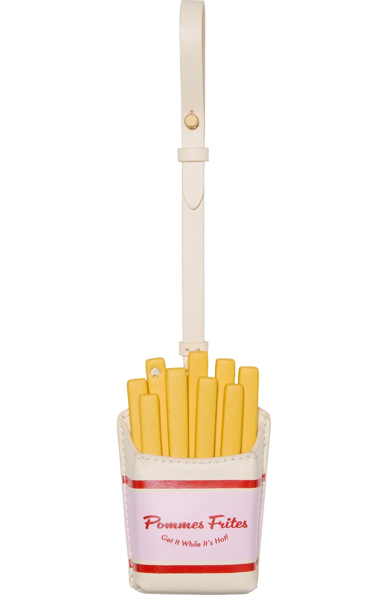 Kate Spade New York french fry bag charm, Main, color, Yellow Multi