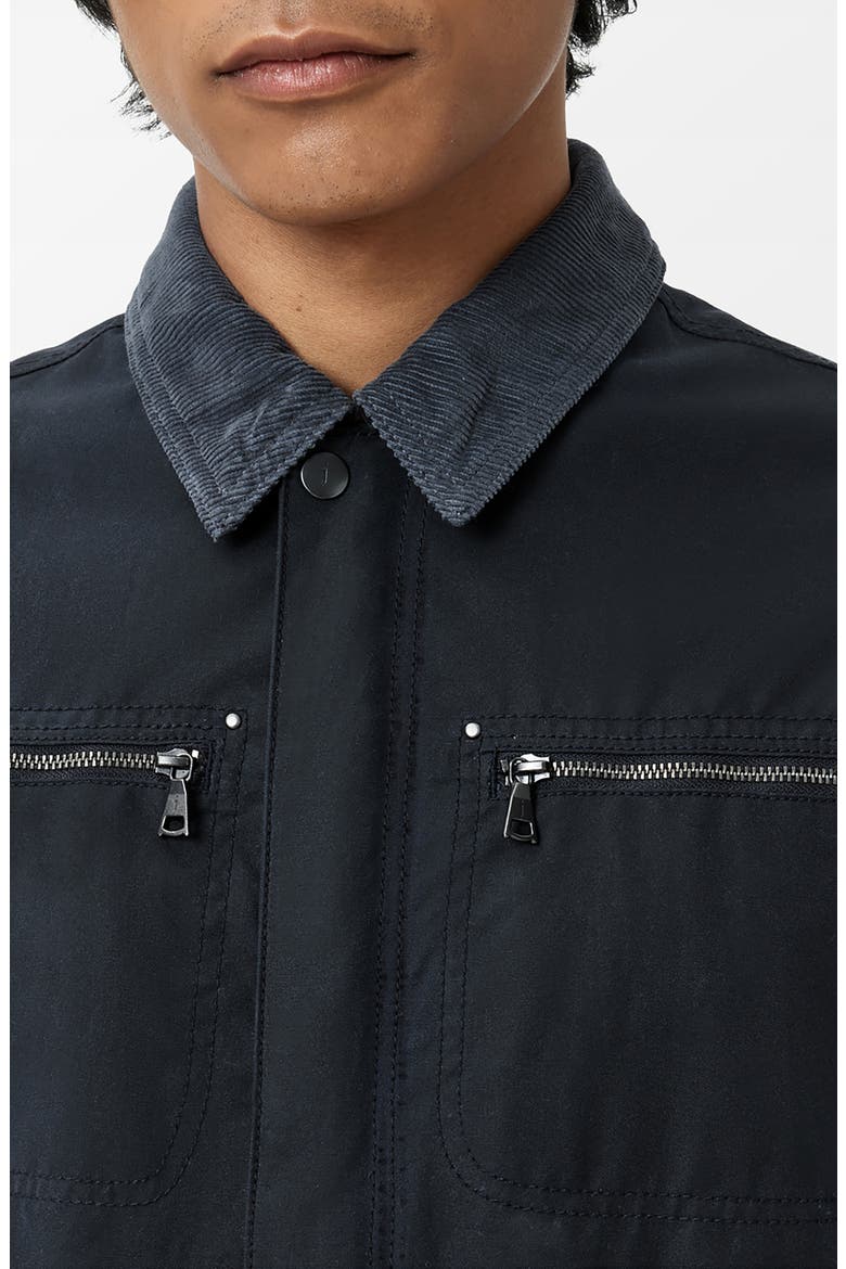 Calvin Waxed Cotton Work Jacket, Alternate, color, NAVY