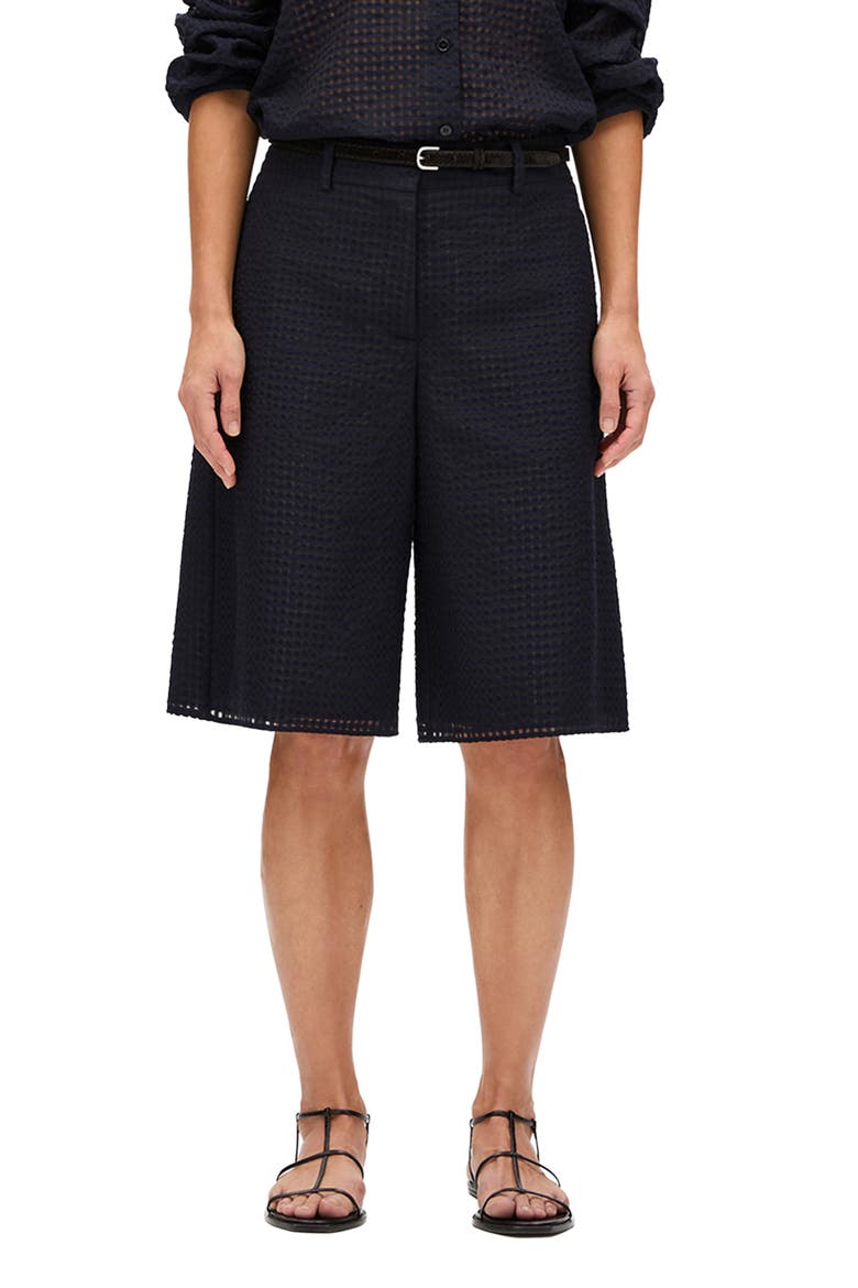 Gingham Bermuda Pant, Main, color, Black