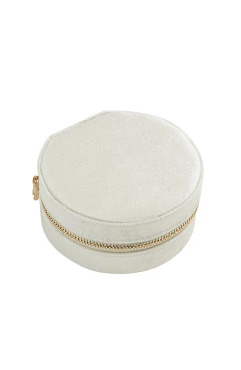 Velvet Circle Jewelry Case
