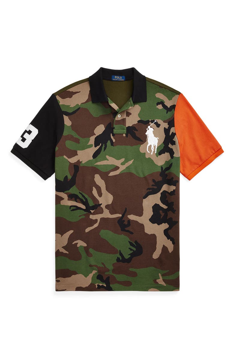 Polo Ralph Lauren Cotton Mesh Polo, Alternate, color, Manzanilla Multi