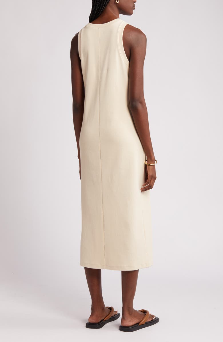 Stretch Cotton Ribbed Tank Dress