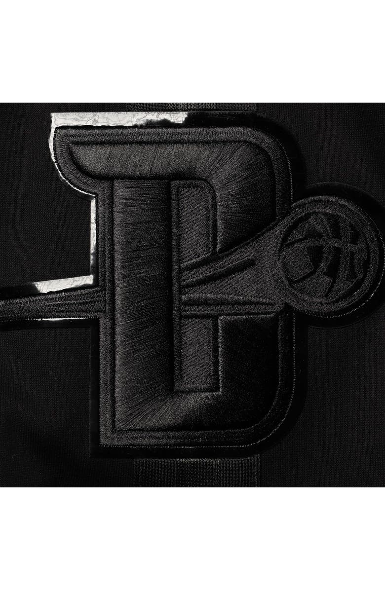 PRO STANDARD Men's Pro Standard Detroit Pistons Triple Black Gloss Shorts, Alternate, color, Black