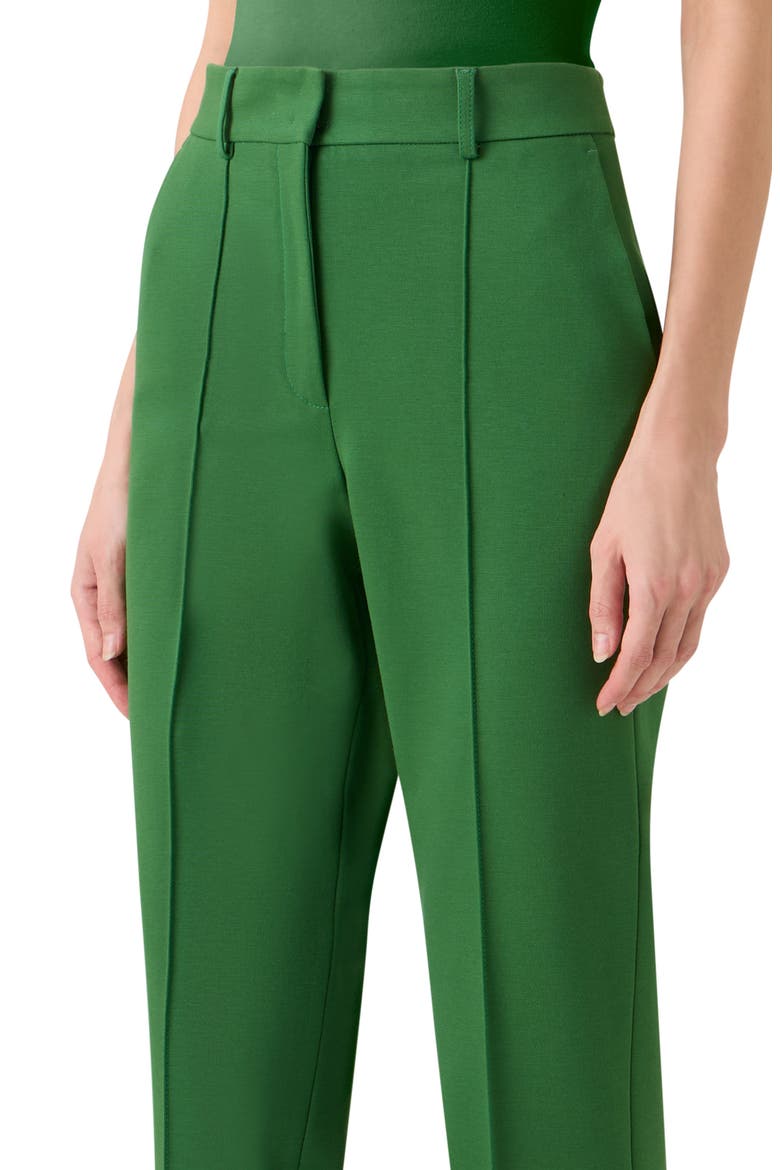High Waist Signature Jersey Pants, Alternate, color, GREEN