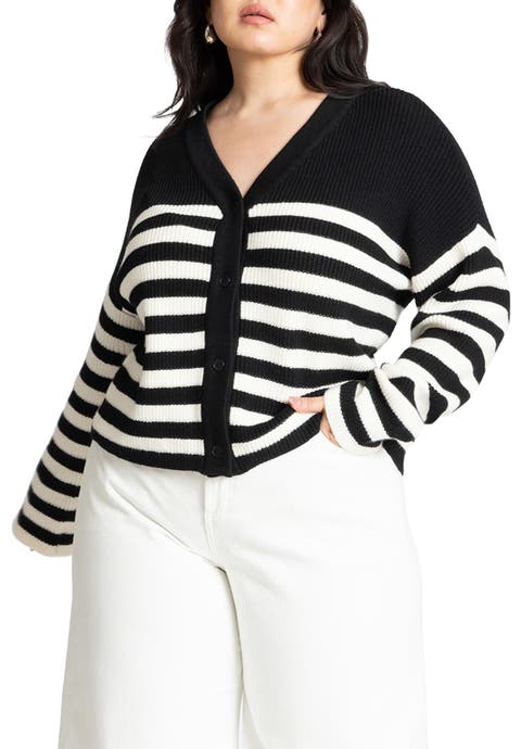 Oversized Stripe Sweater (Plus Available)