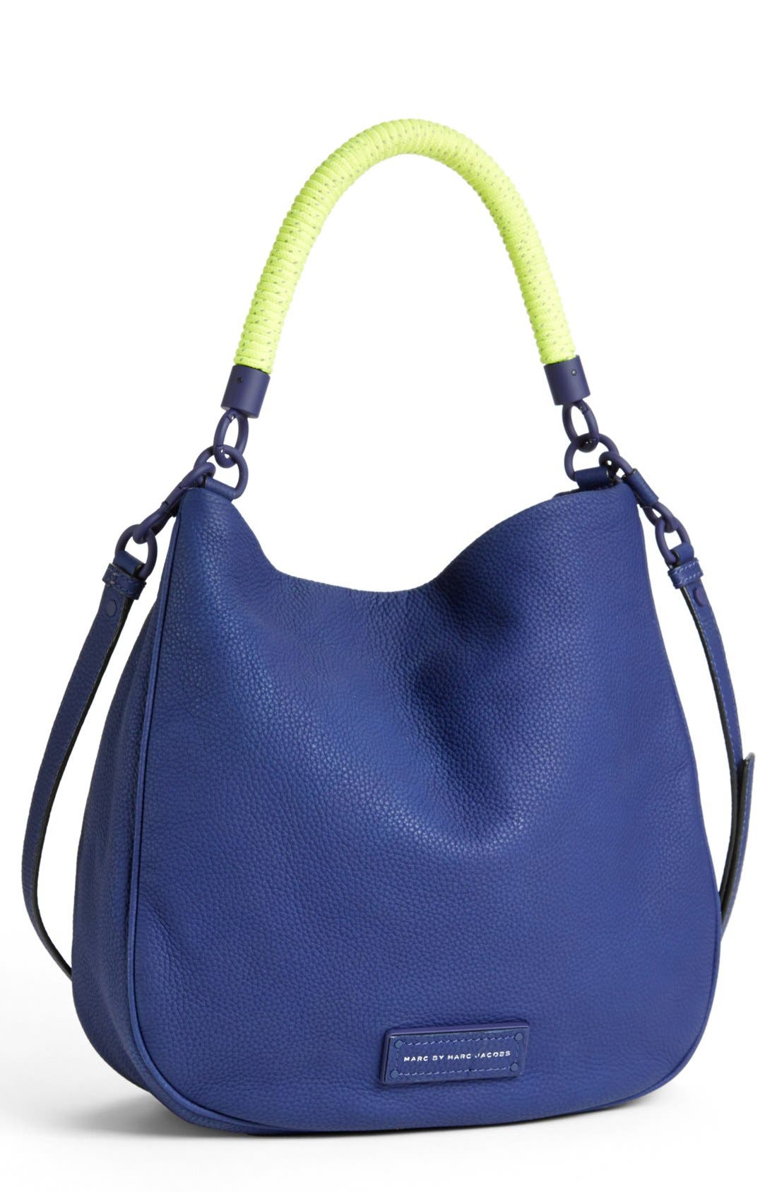 MARC BY MARC JACOBS 'Too Hot to Handle' Leather Hobo, Main, color, DEEP ULTRAVIOLET MULTI