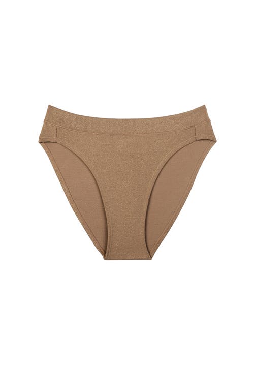 Cuup The Brief Lurex In Brown