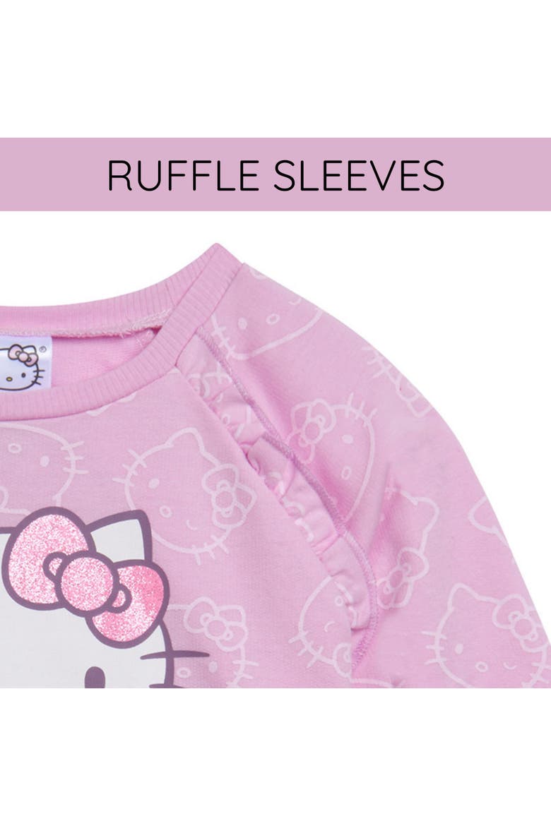 Long Sleeve Tutu Dress, Alternate, color, Hello Kitty Pink