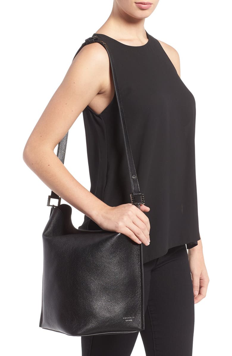 Aquatalia Leather Bucket Bag, Alternate, color,