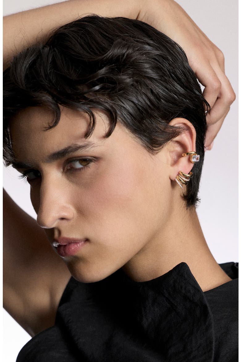 Muse Multi Row Stud Earrings, Alternate, color, GOLD