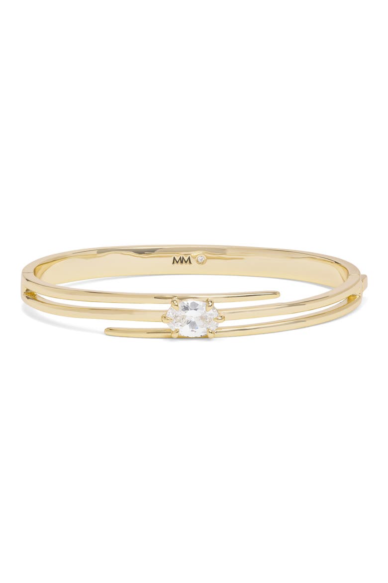 She's on Point Lasso Cuff, Main, color, GOLD-WHITE
