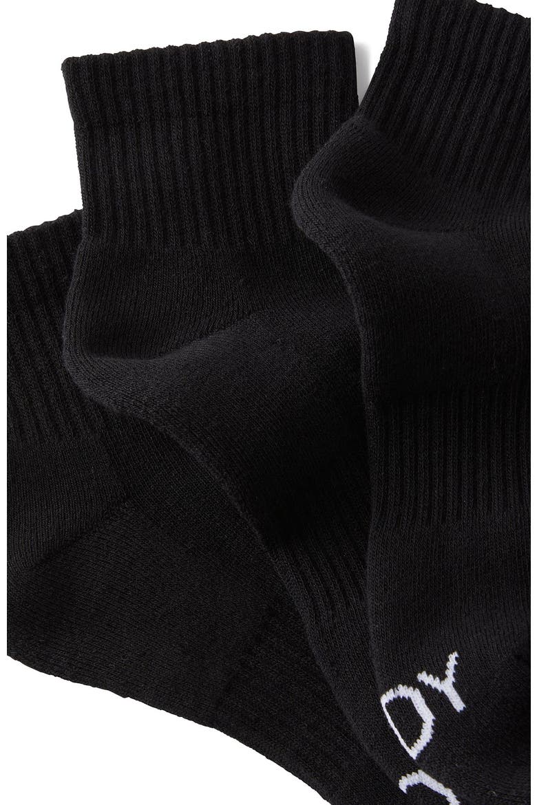 Women's Active Body Qtr Crew Sock 3Pk, Alternate, color, Black