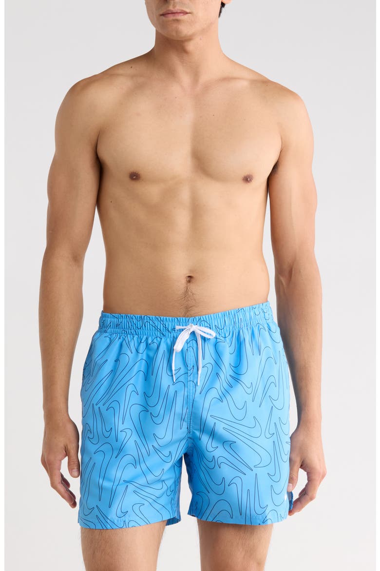 5-Inch Volley Swim Trunks, Main, color, UNIVERSITY BLUE