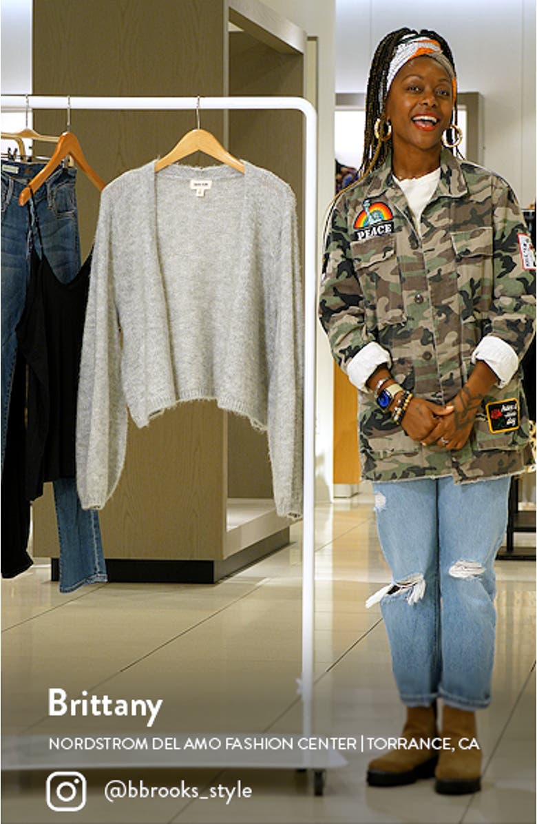 Fuzzy Open Front Cardigan, sales video thumbnail